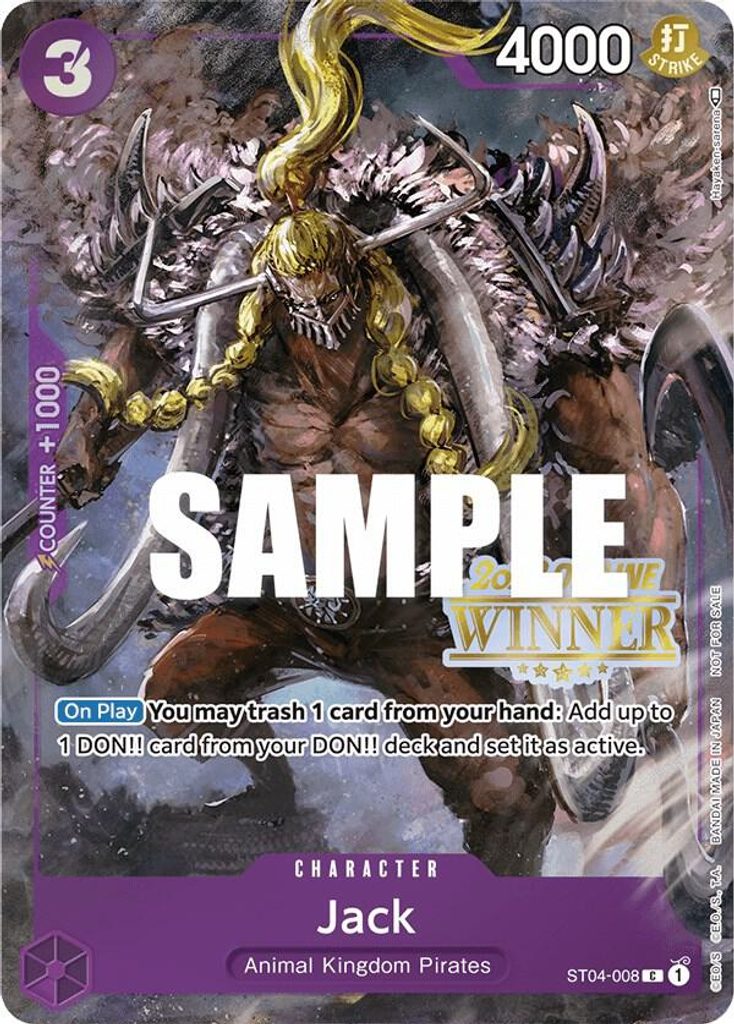 Jack ST04-008, the C printing from ST-04 of the One Piece Card Game