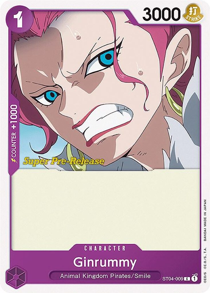 Ginrummy ST04-009, the C printing from ST-04 of the One Piece Card Game