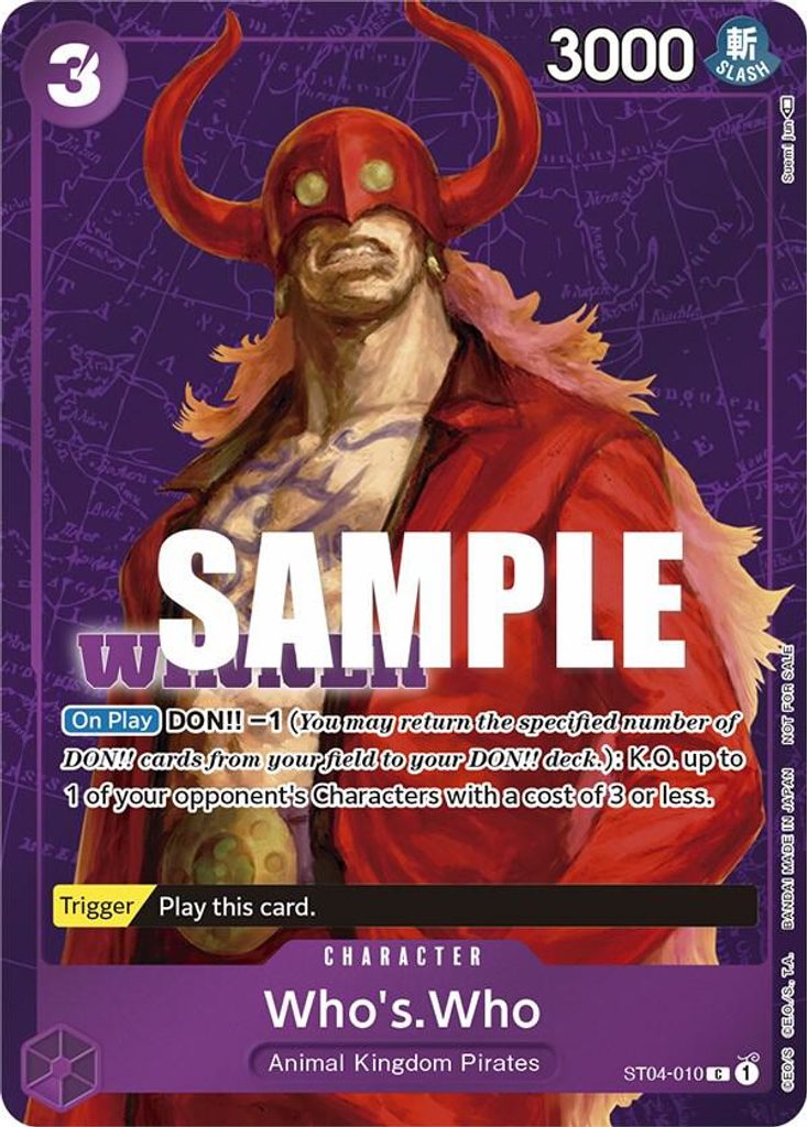 Who's.Who ST04-010, the C printing from ST-04 of the One Piece Card Game