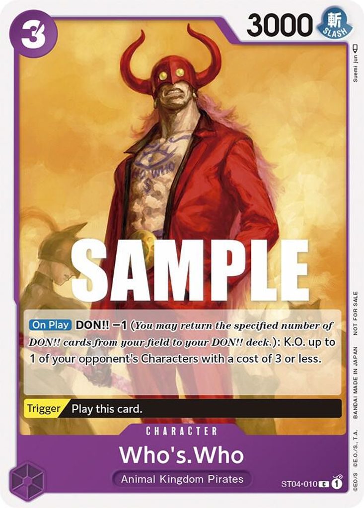 Who's.Who ST04-010, the C printing from ST-04 of the One Piece Card Game