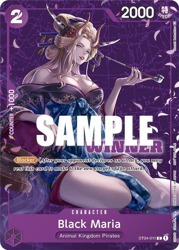 Black Maria ST04-011, the C printing from ST-04 of the One Piece Card Game