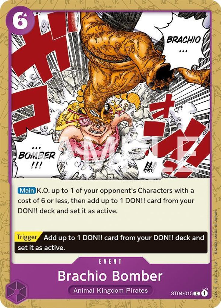 Brachio Bomber ST04-015, the C printing from ST-04 of the One Piece Card Game
