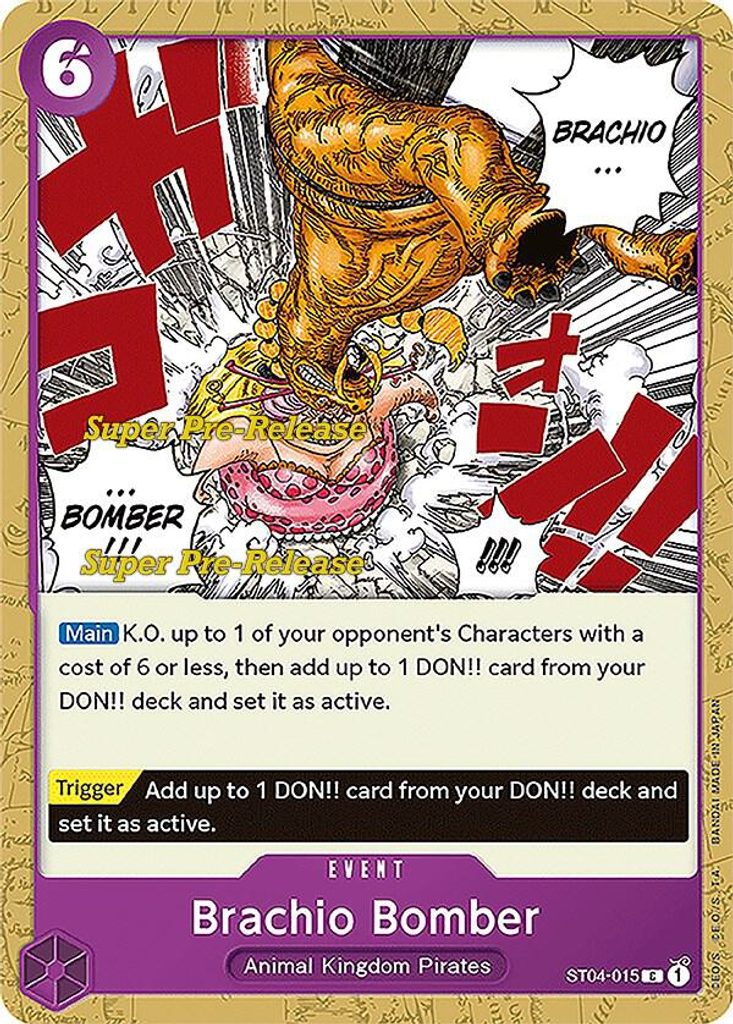 Brachio Bomber ST04-015, the C printing from ST-04 of the One Piece Card Game