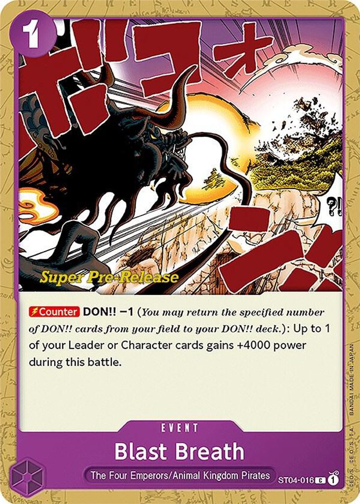 Blast Breath ST04-016, the C printing from ST-04 of the One Piece Card Game