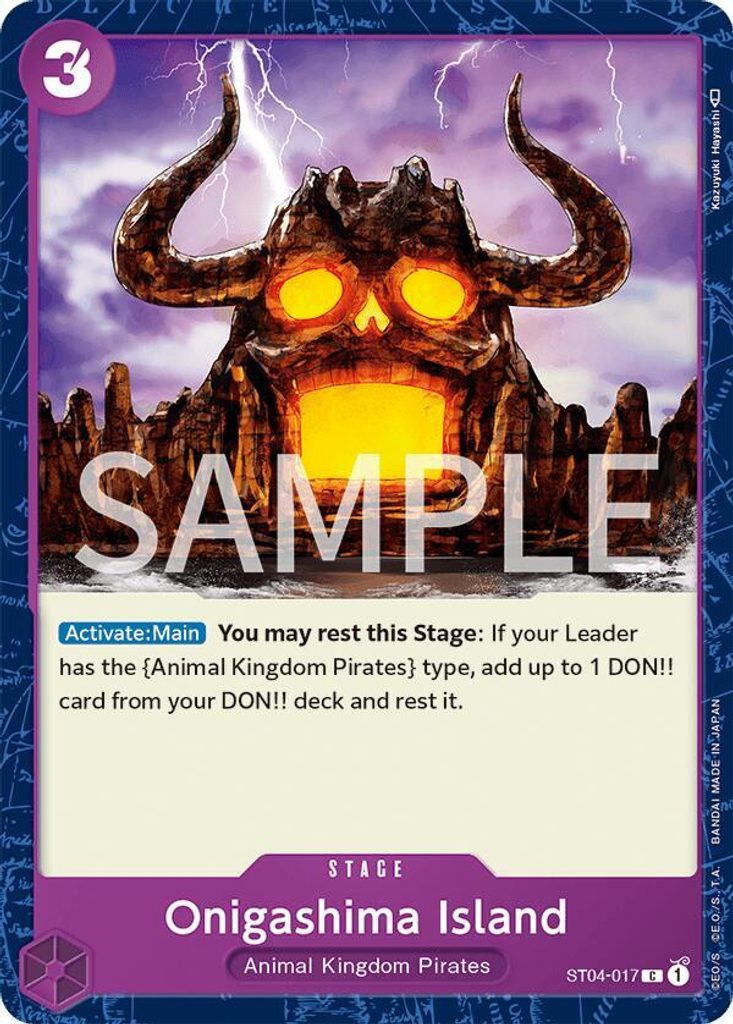 Onigashima Island ST04-017, the C printing from ST-04 of the One Piece Card Game
