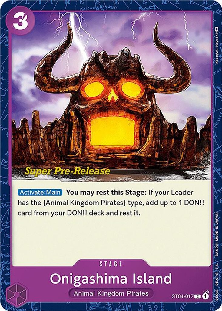 Onigashima Island ST04-017, the C printing from ST-04 of the One Piece Card Game