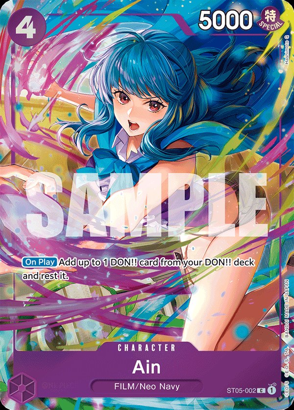 Ain ST05-002, the C printing from ST-05 of the One Piece Card Game