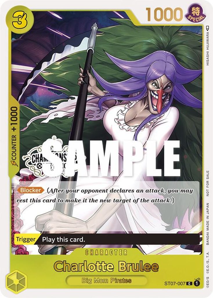Charlotte Brulee ST07-007, the C printing from ST-07 of the One Piece Card Game