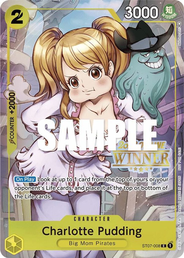 Charlotte Pudding ST07-008, the C printing from ST-07 of the One Piece Card Game
