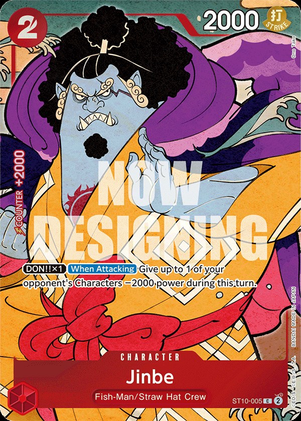 Jinbe ST10-005, the C printing from ST-10 of the One Piece Card Game