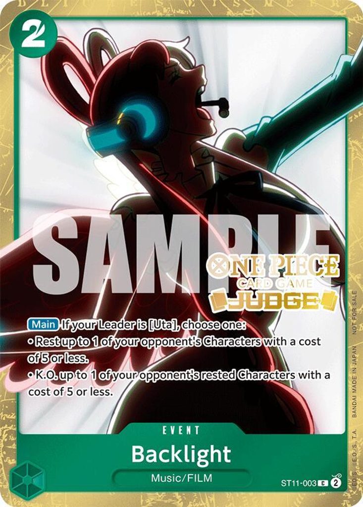 Backlight ST11-003, the C printing from ST-11 of the One Piece Card Game