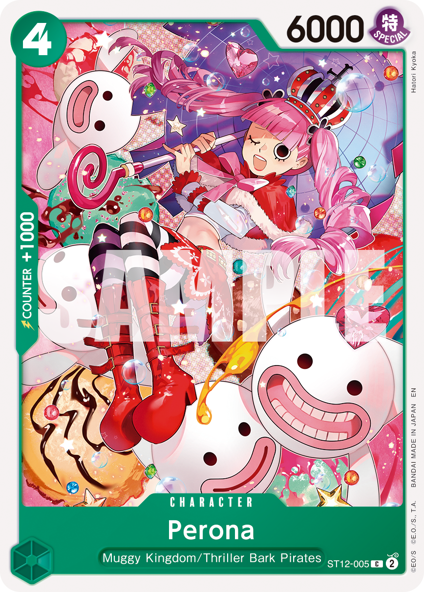 Perona ST12-005, the C printing from ST-12 of the One Piece Card Game