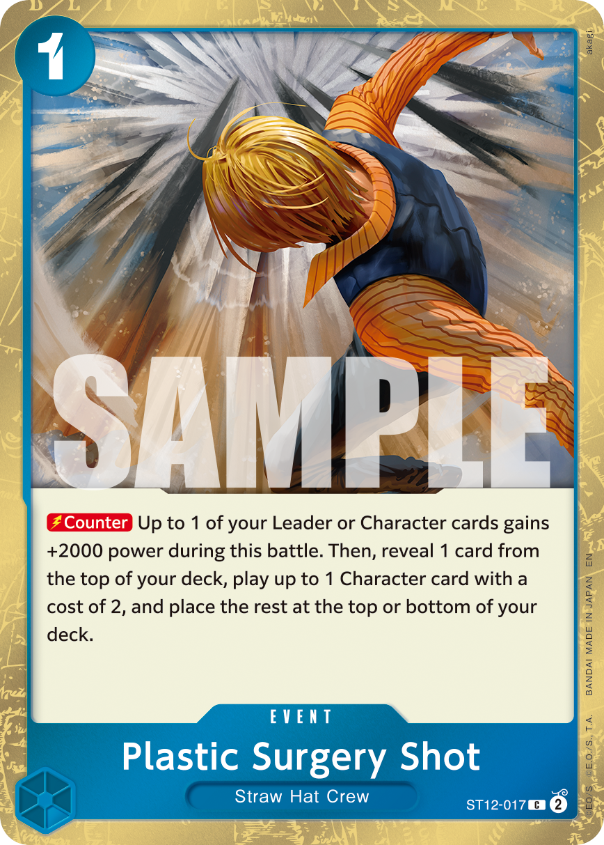 Plastic Surgery Shot - ST12-017 ST12-017, the C printing from ST-12 of the One Piece Card Game