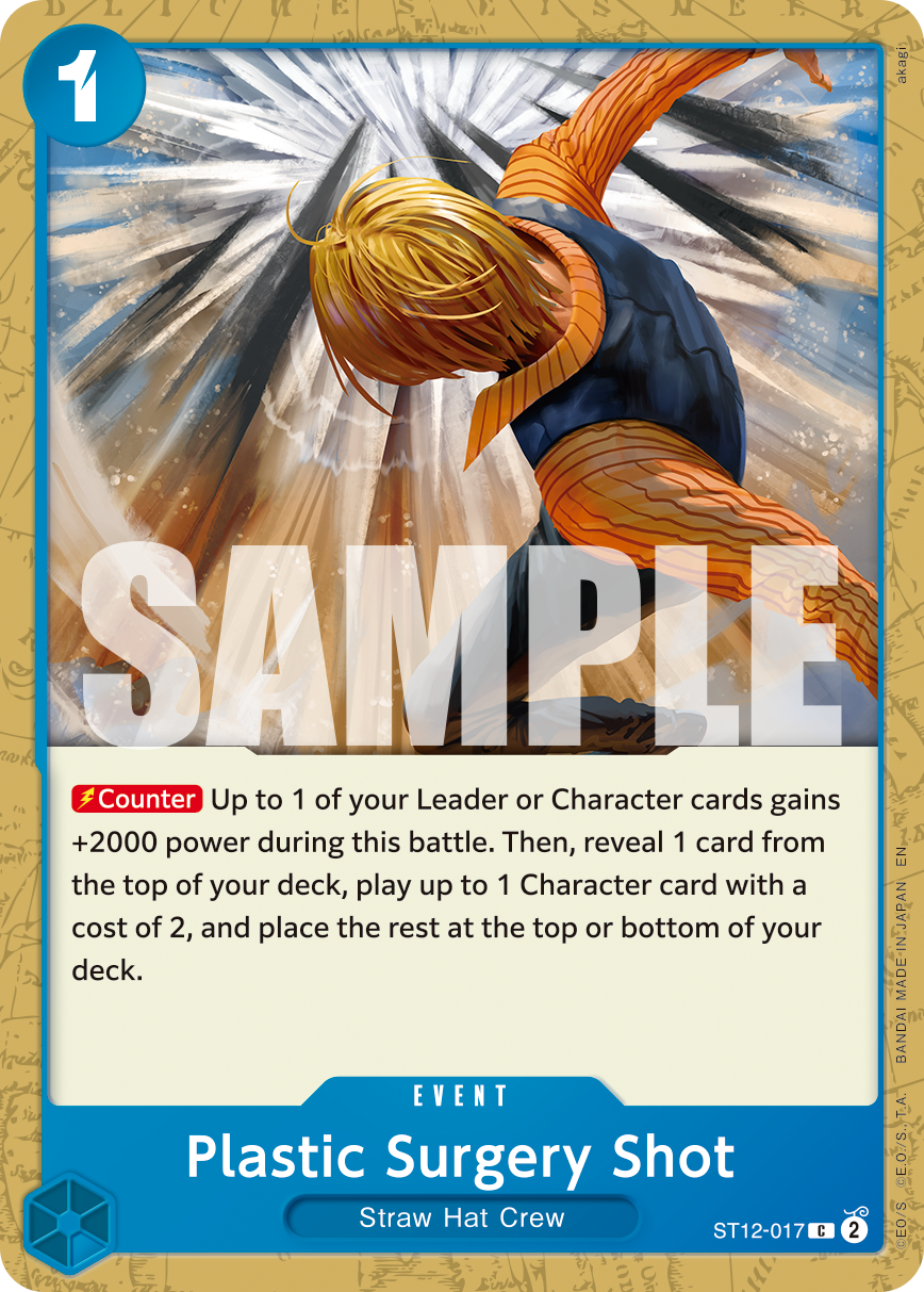 Plastic Surgery Shot - ST12-017 ST12-017, the C printing from ST-12 of the One Piece Card Game
