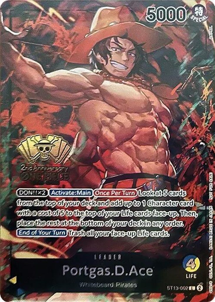 Portgas.D.Ace ST13-002, the L printing from ST-13 of the One Piece Card Game