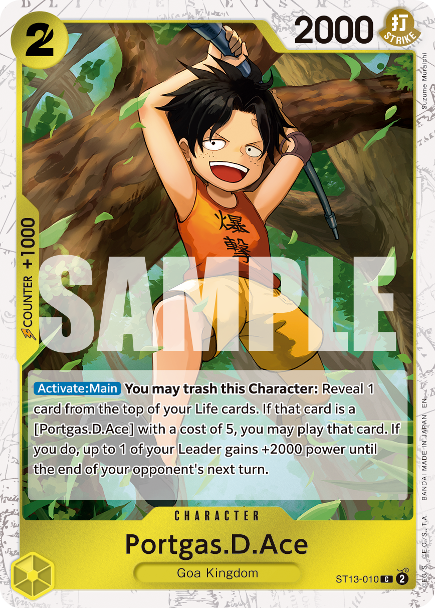 Portgas.D.Ace - ST13-010 ST13-010, the C printing from ST-13 of the One Piece Card Game