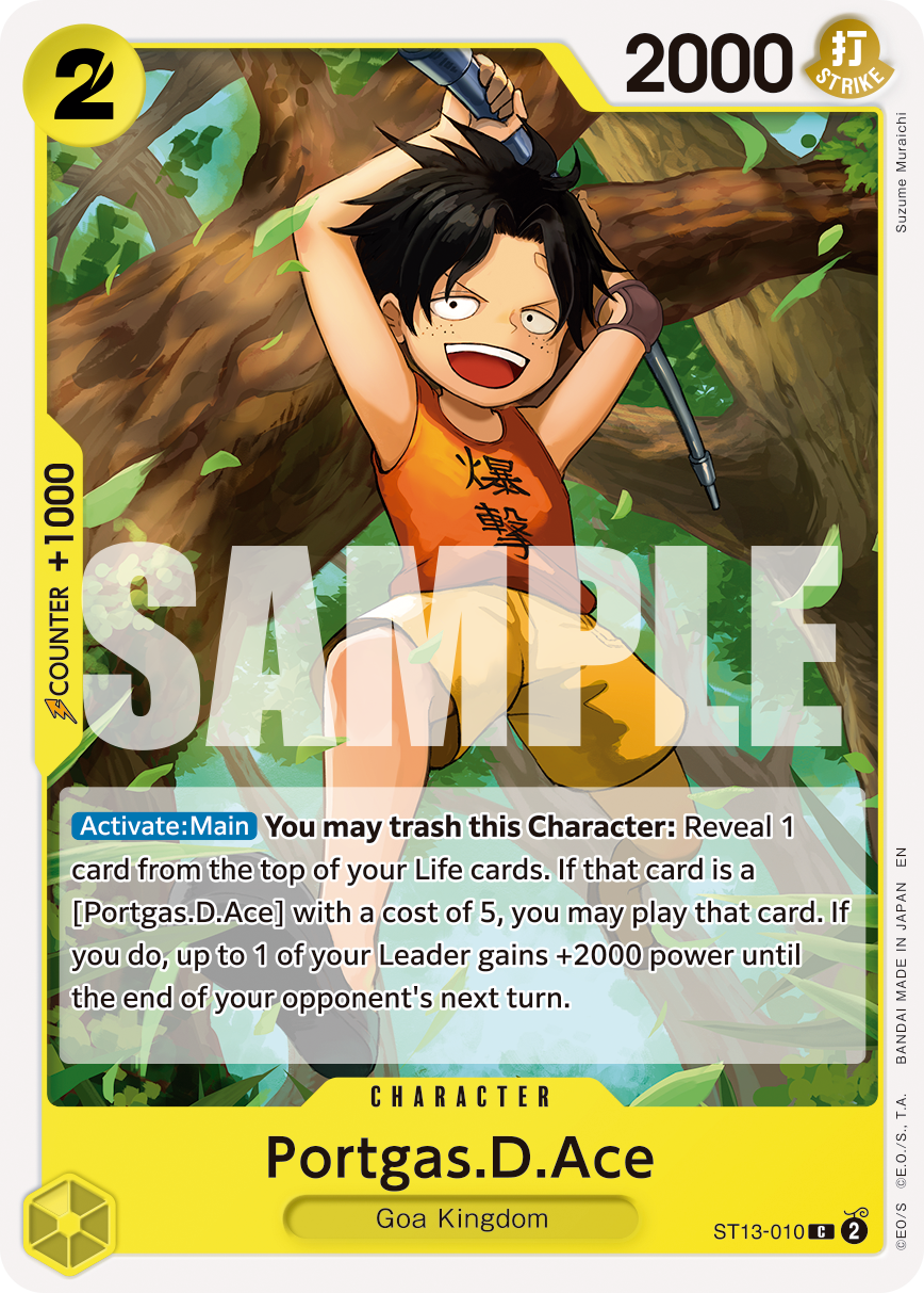 Portgas.D.Ace - ST13-010 ST13-010, the C printing from ST-13 of the One Piece Card Game