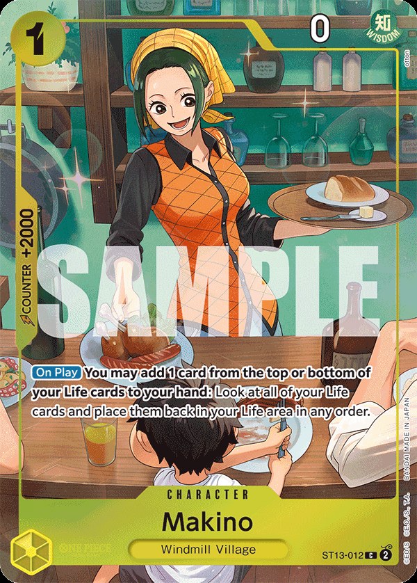 Makino ST13-012, the C printing from ST-13 of the One Piece Card Game