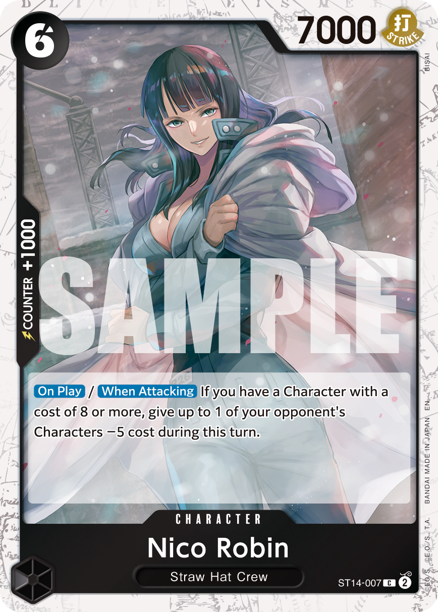 Nico Robin - ST14-007 ST14-007, the C printing from ST-14 of the One Piece Card Game