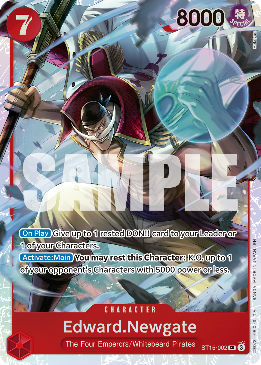 Edward.Newgate - ST15-002 ST15-002, the SR printing from ST-15 of the One Piece Card Game