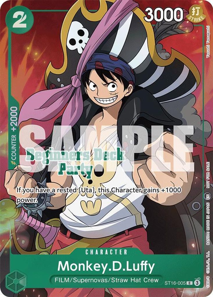 Monkey.D.Luffy ST16-005, the C printing from ST-16 of the One Piece Card Game