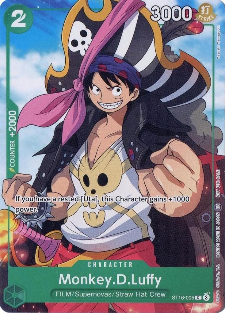 Monkey.D.Luffy ST16-005, the C printing from ST-16 of the One Piece Card Game