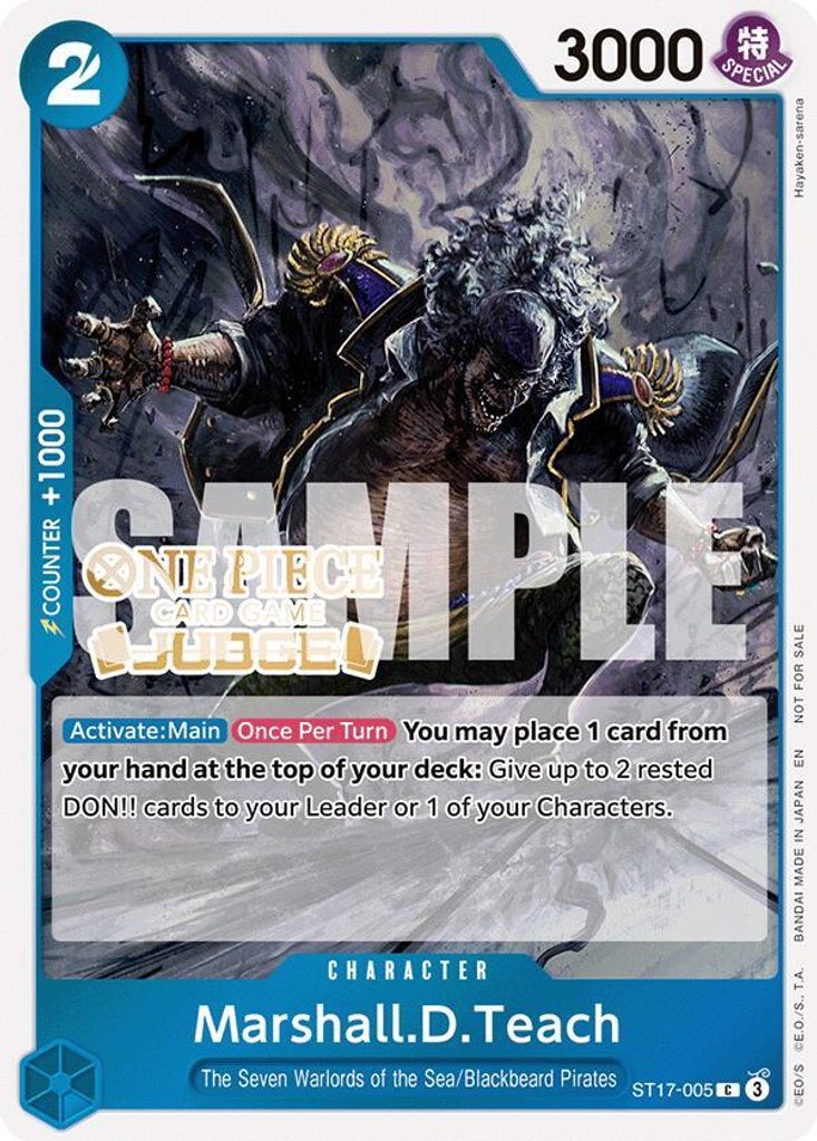 Marshall.D.Teach ST17-005, the C printing from ST-17 of the One Piece Card Game