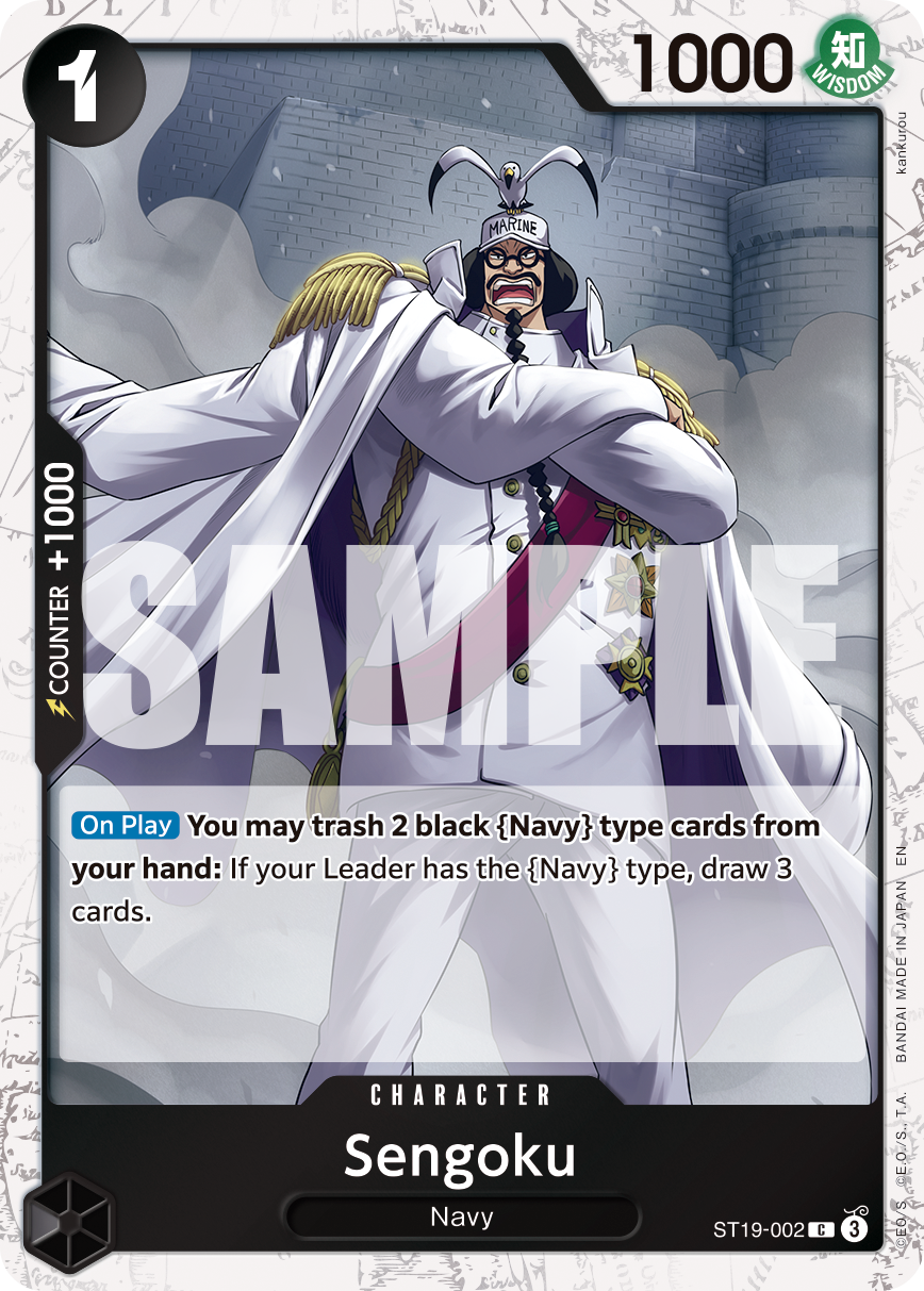 Sengoku - ST19-002 ST19-002, the C printing from ST-19 of the One Piece Card Game