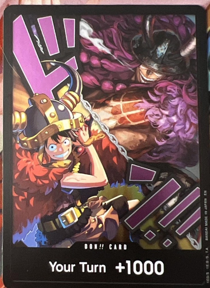DON!! Card DON-712748, the DON!! printing from OP-17 of the One Piece Card Game