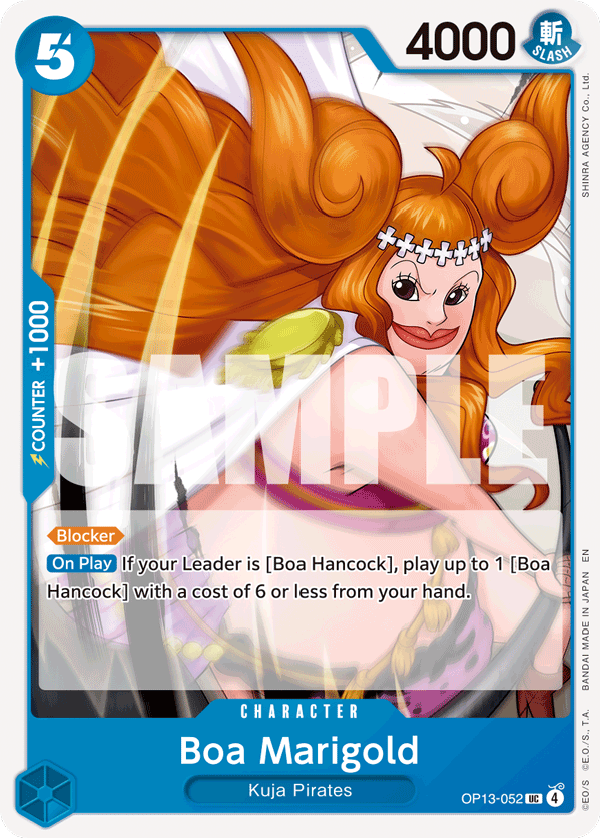 Boa Marigold OP13-052, the UC printing from OP-13 of the One Piece Card Game