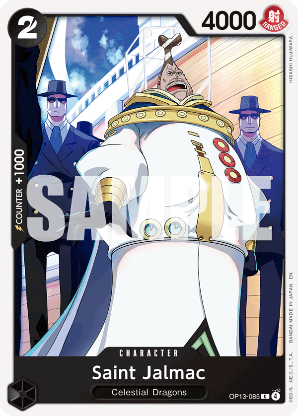 Saint Jalmac OP13-085, the C printing from OP-13 of the One Piece Card Game
