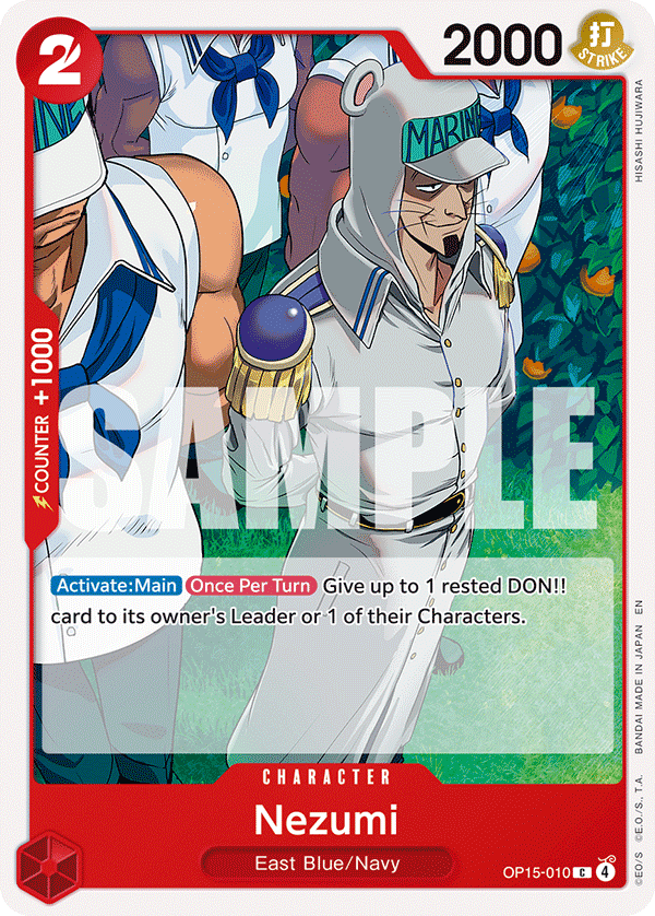 Nezumi OP15-010, the C printing from OP-15 of the One Piece Card Game