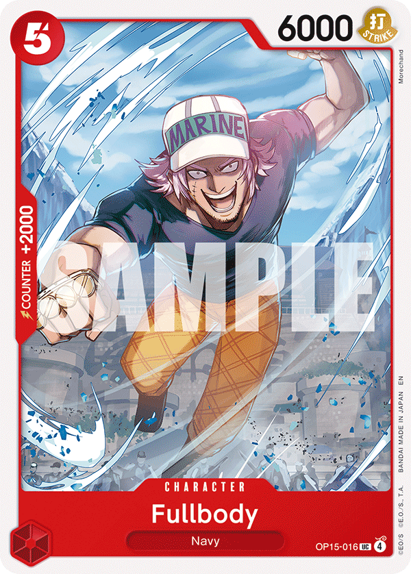Fullbody OP15-016, the UC printing from OP-15 of the One Piece Card Game