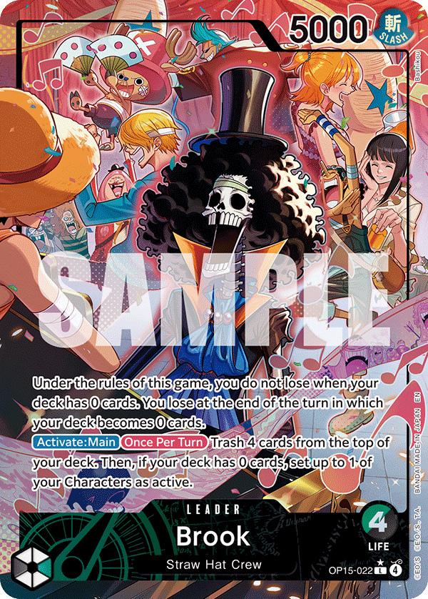 Brook (OP15-022) OP15-022, the L printing from OP-15 of the One Piece Card Game