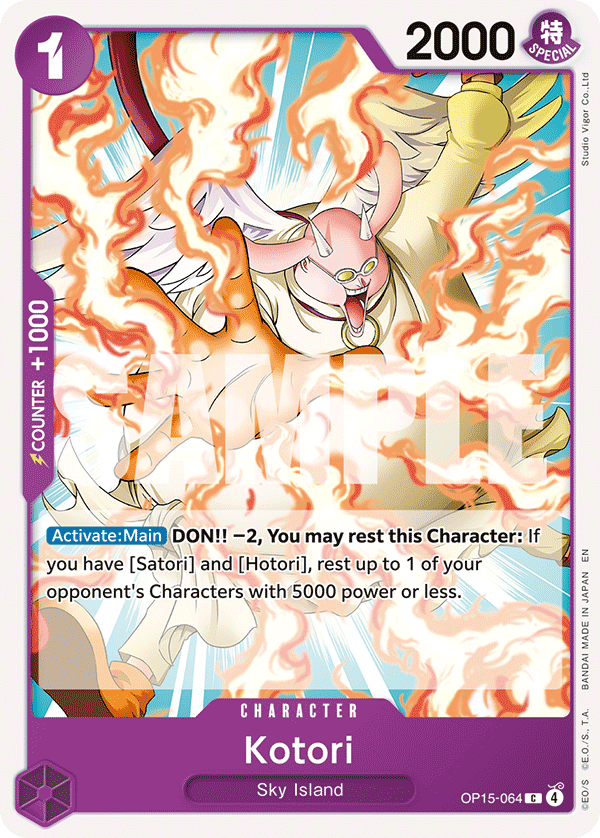Kotori OP15-064, the C printing from OP-15 of the One Piece Card Game