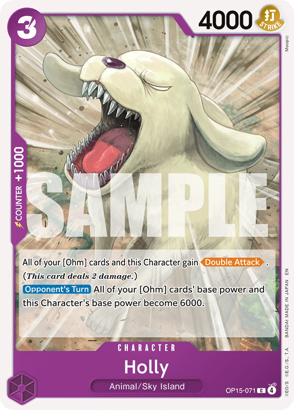 Holly OP15-071, the C printing from OP-15 of the One Piece Card Game