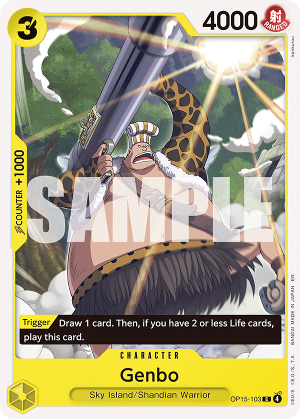 Genbo OP15-103, the C printing from OP-15 of the One Piece Card Game