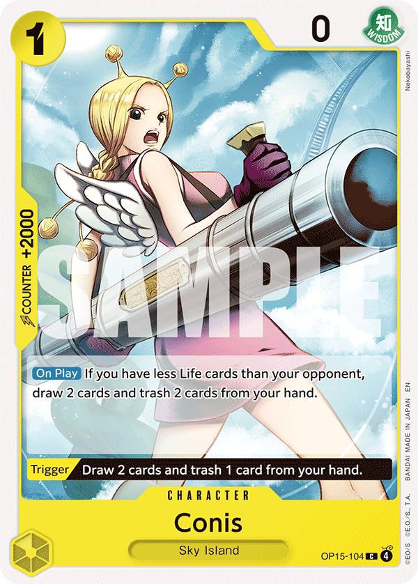 Conis OP15-104, the C printing from OP-15 of the One Piece Card Game