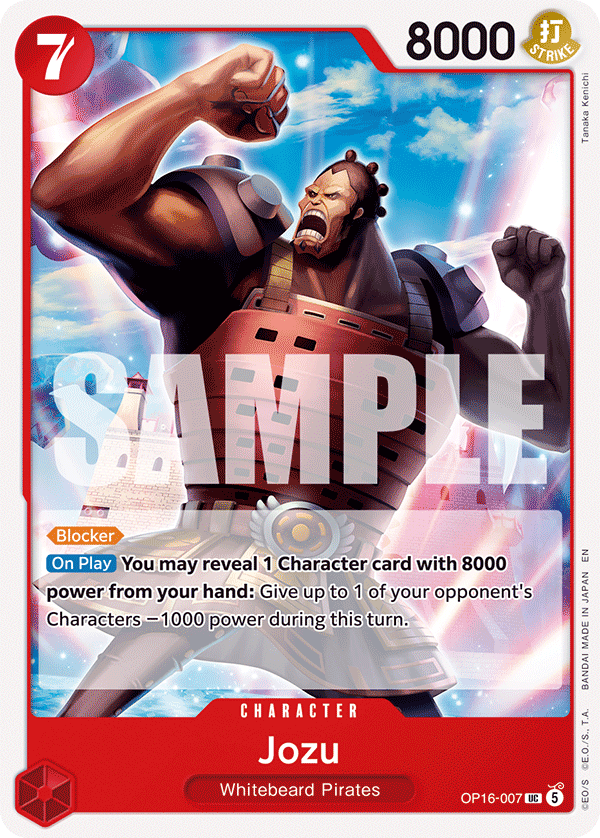 Jozu OP16-007, the UC printing from OP-16 of the One Piece Card Game
