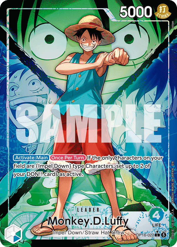 Monkey.D.Luffy (022) OP16-022, the L printing from OP-16 of the One Piece Card Game