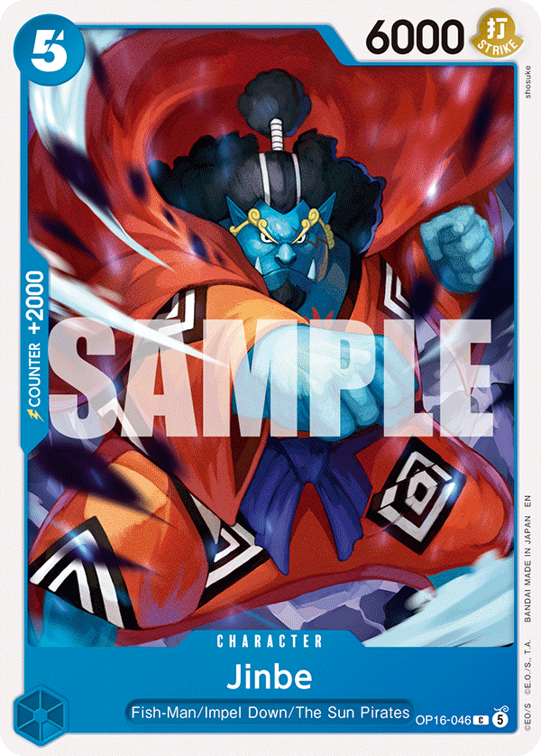 Jinbe (046) OP16-046, the C printing from OP-16 of the One Piece Card Game
