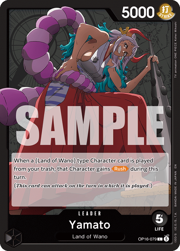 Yamato (079) OP16-079, the L printing from OP-16 of the One Piece Card Game