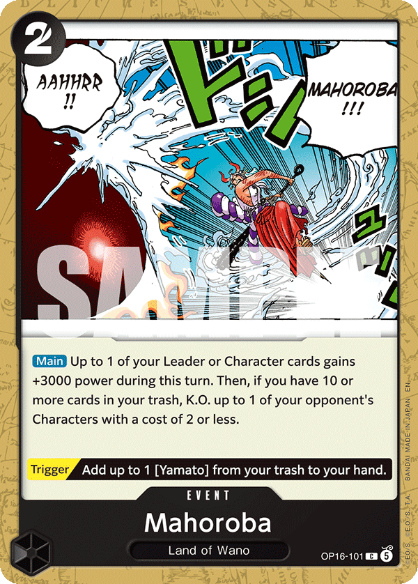 Mahoroba OP16-101, the C printing from OP-16 of the One Piece Card Game