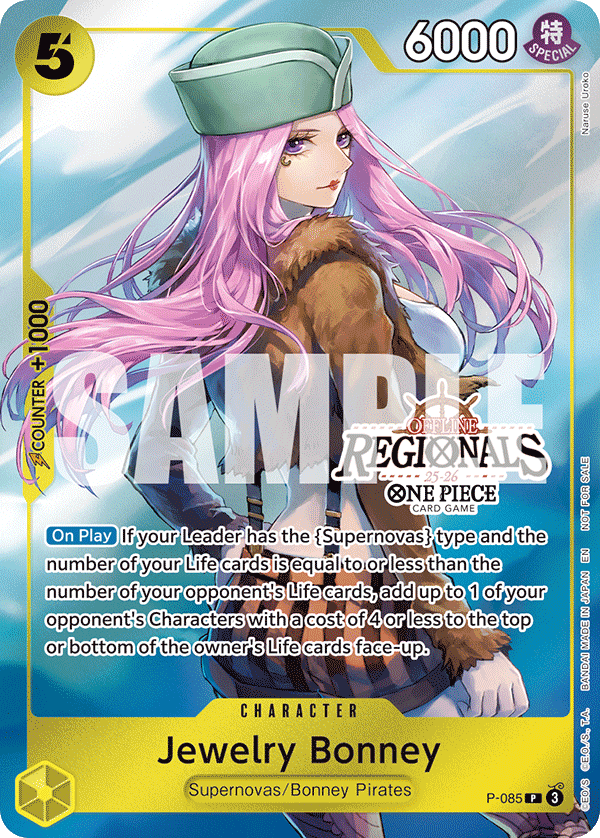 Jewelry Bonney P-085, the PR printing from P of the One Piece Card Game