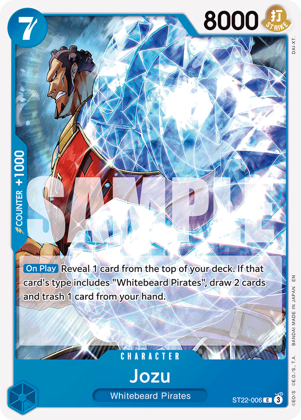 Jozu ST22-006, the C printing from ST-22 of the One Piece Card Game