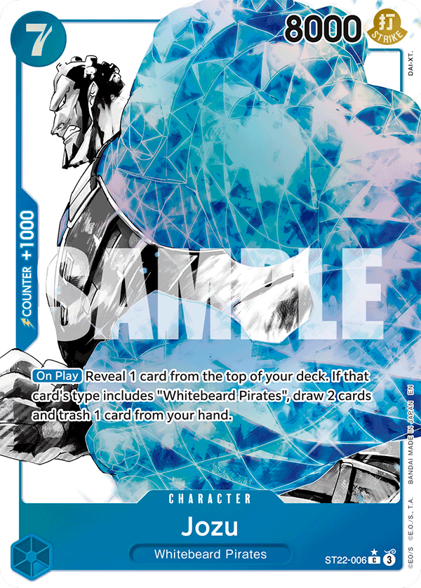Jozu ST22-006, the C printing from ST-22 of the One Piece Card Game