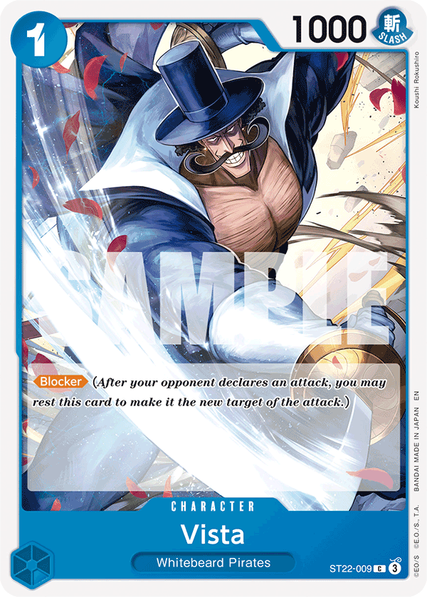 Vista ST22-009, the C printing from ST-22 of the One Piece Card Game