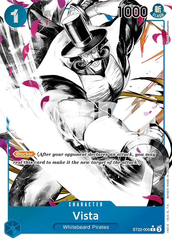 Vista ST22-009, the C printing from ST-22 of the One Piece Card Game