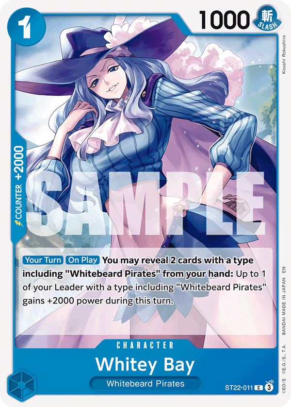 Whitey Bay ST22-011, the C printing from ST-22 of the One Piece Card Game