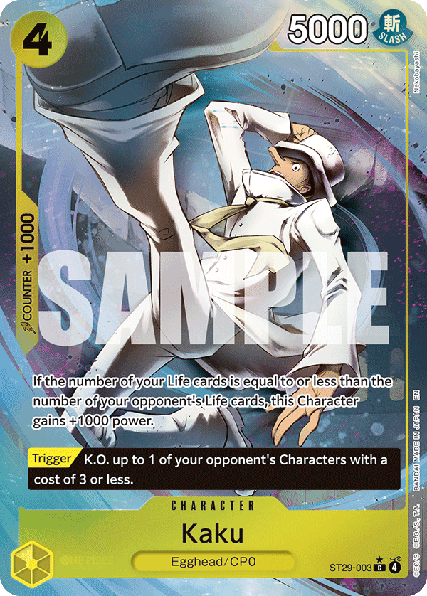 Kaku ST29-003, the C printing from ST-29 of the One Piece Card Game